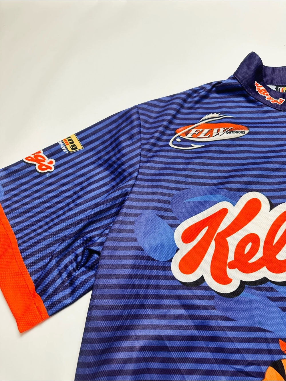 Y2K Kellogg’s Fishing Team Tournament Jersey Shirt XL Quarter Zip Performance - Picture 12 of 13